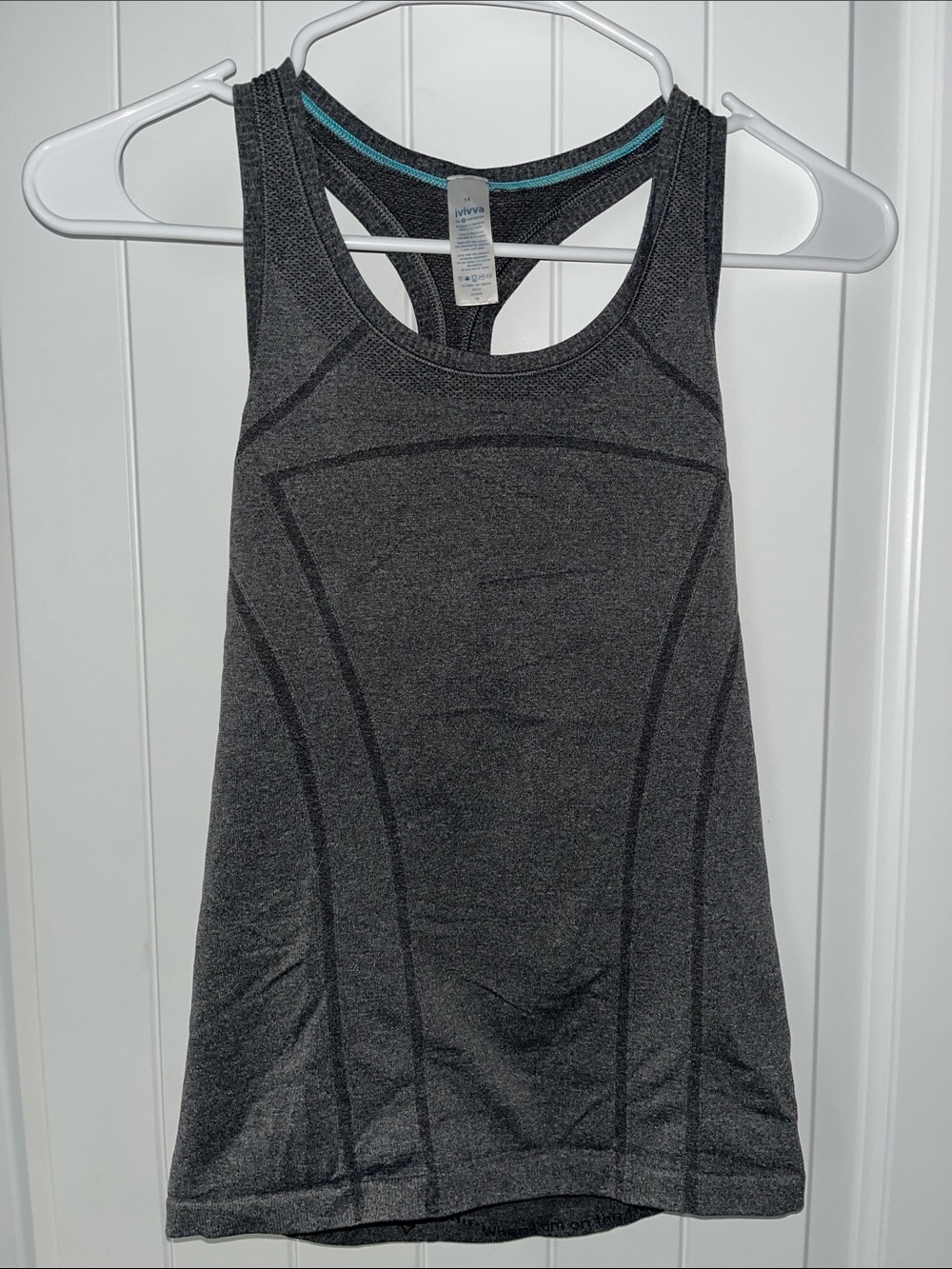 Ivivva Women's Charcoal Gray Athletic Racerback Tank